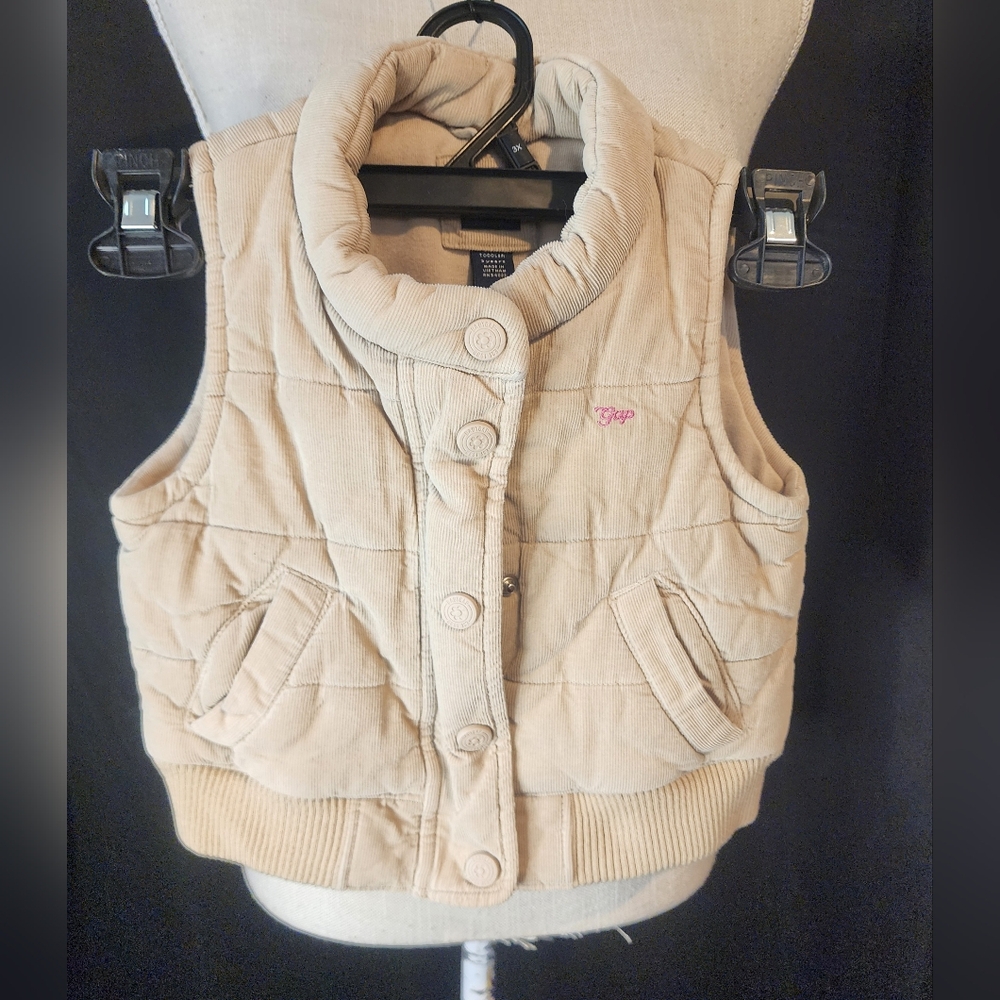 Toddlers Girls Baby Gap Tan Size 3 Years Corduroy Vest